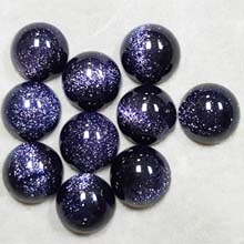 12MM ROUND CABOCHON BLUE GOLD STONE(10PCS/BAG)